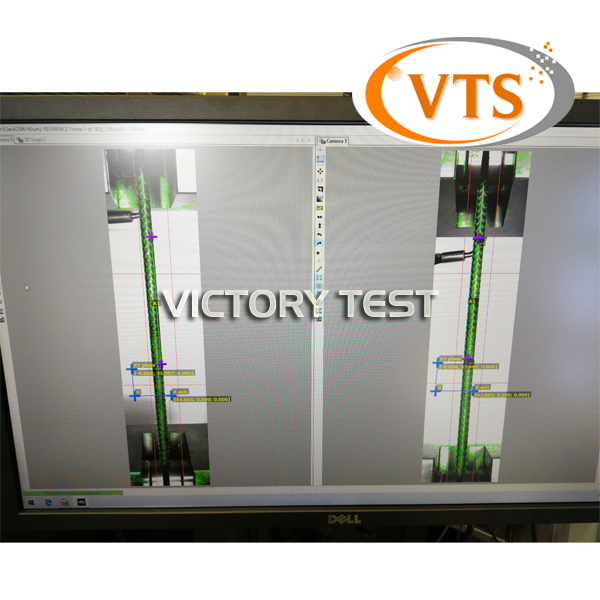 Máquina de prueba de tracción de barras de refuerzo con extensómetro de video-VTS